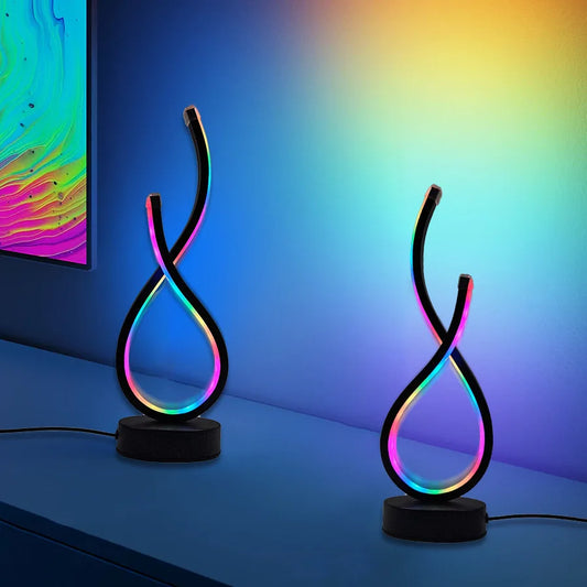Modern RGB Color-Changing Desk Lamp Creative Shape