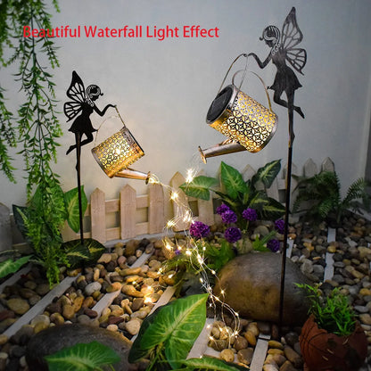 Solar Watering Can Light Outdoor Garden Decoration