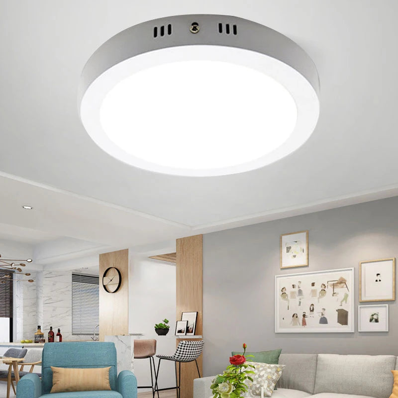 Led Ceiling Lights Fixture 110V 220V Ultra Thin Panel Lamp