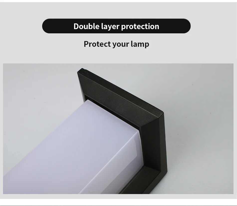 LED Outdoor Wall Lamp Waterproof IP65 Radar Sensor Ligthing
