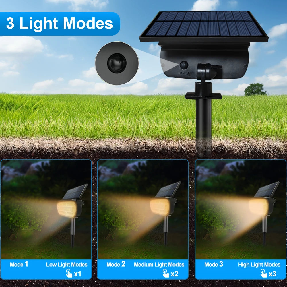 Solar Powered Wall Light Auto On/Off for Yard Garden Pathway