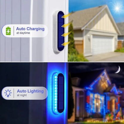 Solar Deck Lights IP68 Waterproof Outdoor Auto On/Off Lighting