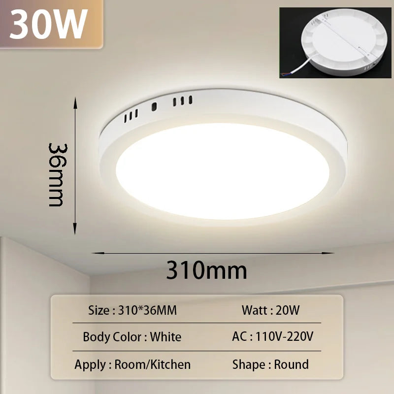 Led Ceiling Lamp 110-265V Ultra Thin Panel Led Light