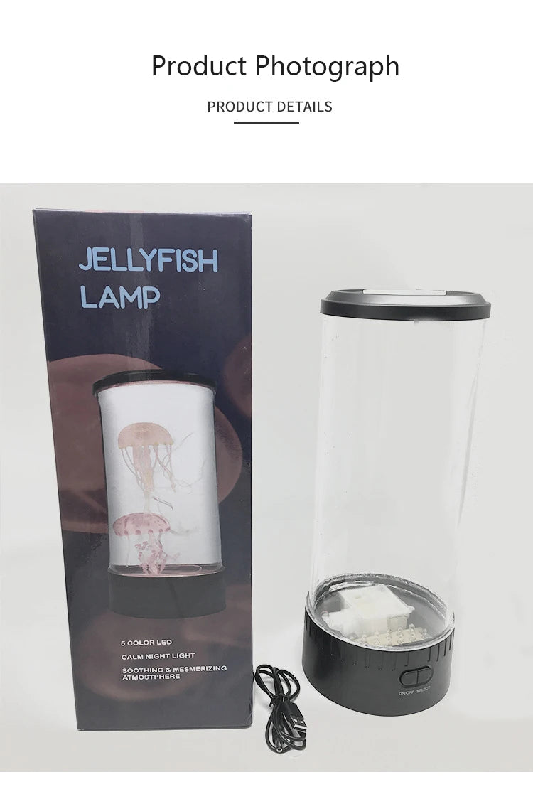 Jellyfish Lamp Color Changing Remote Control  Aquarium Tank