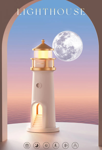 Moon Lamp Projection Lighthouse Lamps Night Light