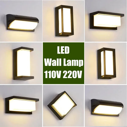 Waterproof LED Wall Light 110V 220V For Outdoor Pathway
