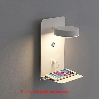 LED Wall Light Interior  Mobile Phone Charging USB Wall Lamps