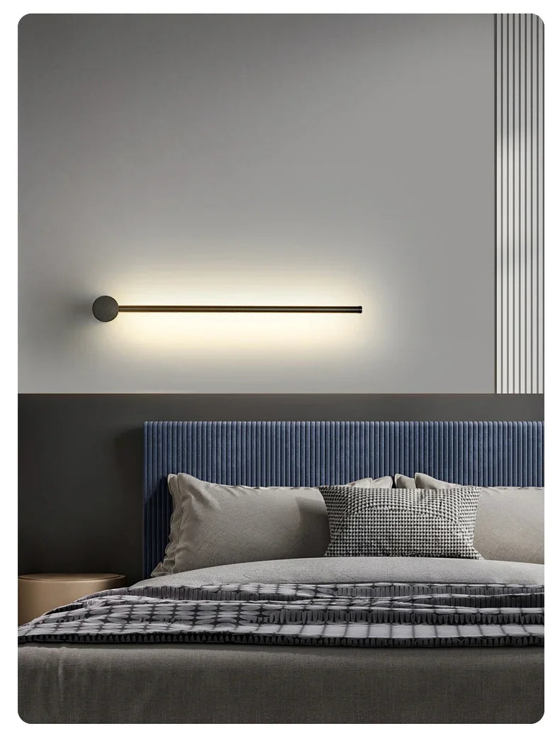 Nordic Art Design Minimalist Long Line Wall Lamps Modern