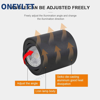 Fitting Round LED Surface Mounted Ceiling Spot Light