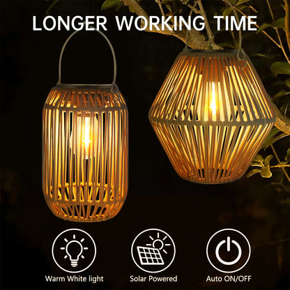 Solar Lantern Outdoor Solar Lanterns Waterproof for Garden Yard