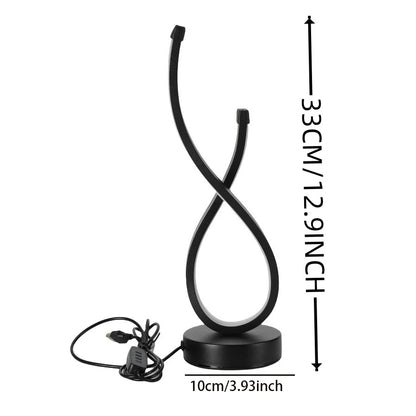 Modern LED Desk Lamp with USB Power Adjustable Lighting