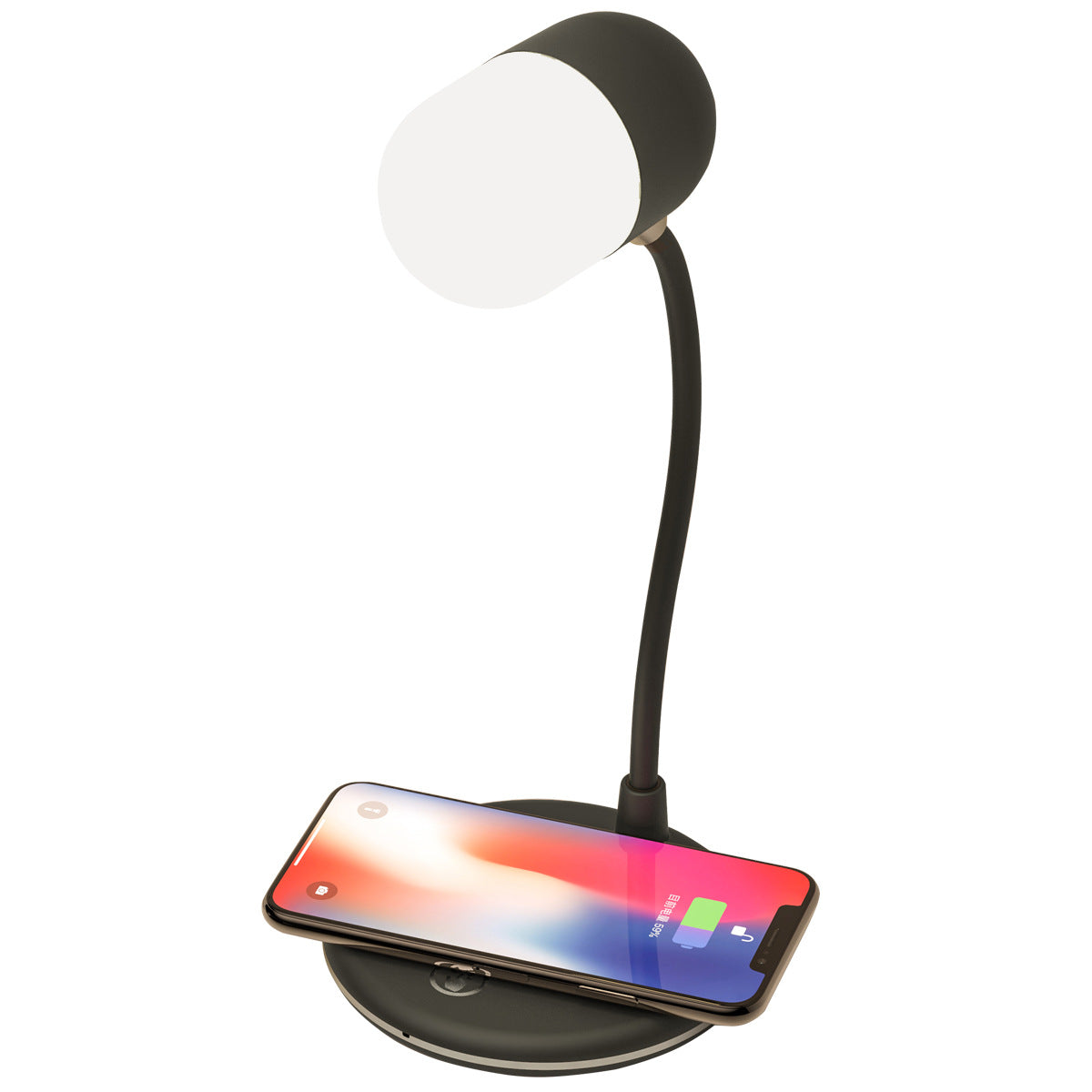 3 IN 1 Desk Lamp With Qi 5W Bluetooth  Dimmable For Bedroom