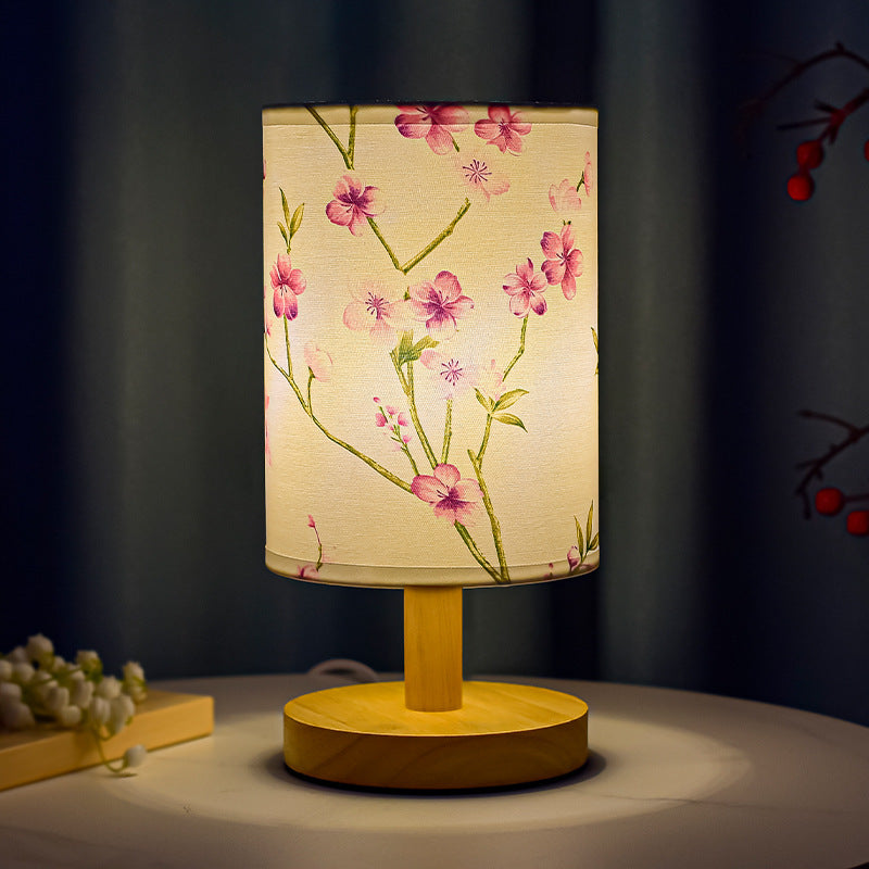 Cozy Table Lamp Bedroom Bedside Chinese Style Literary