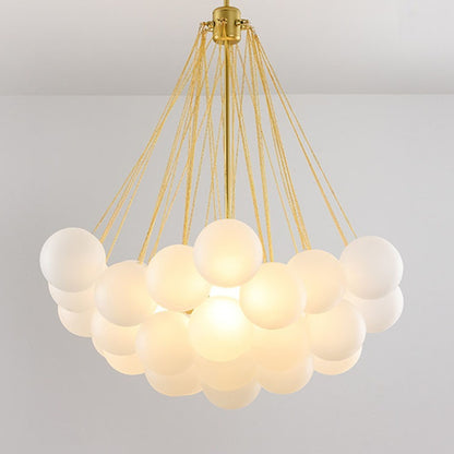 Creative Light Luxury Ball White Glass Bubble Lamp