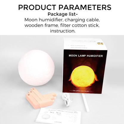 3D Moon Lamp Humidifier Hydrating Device Hydrating Device