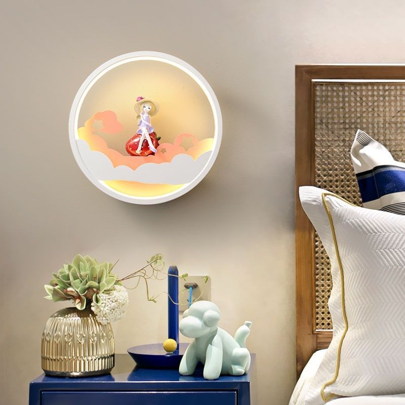 Modern Minimalist Cartoon Children's Room Wall Lamp