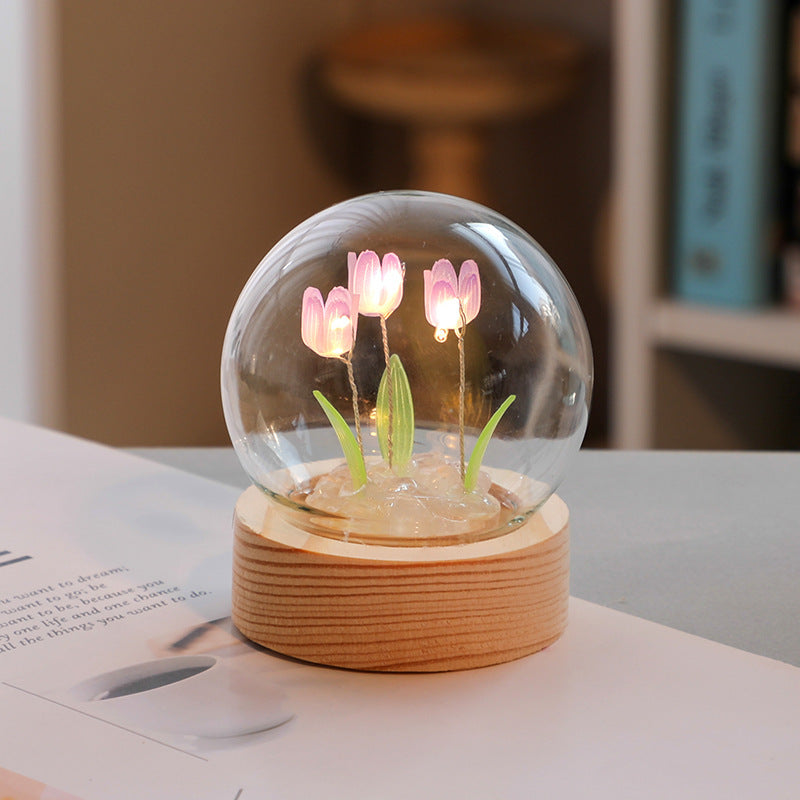 Artificial Tulip Flower Night Light LED Night Lamp