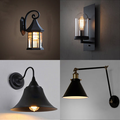 Loft Industrial Style Wrought Iron Wall Light