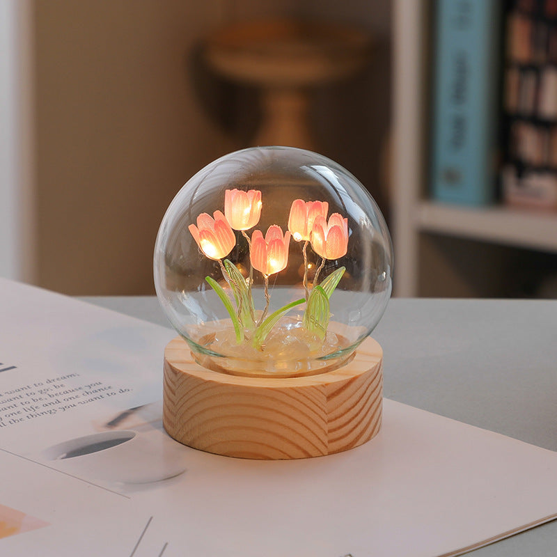 Artificial Tulip Flower Night Light LED Night Lamp