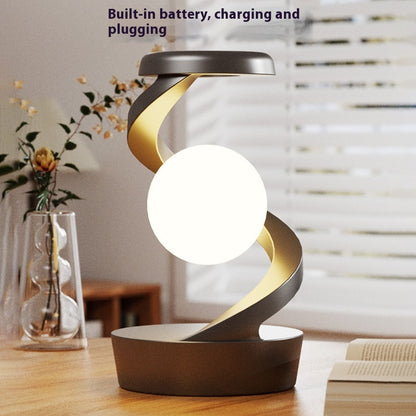 Rotating Moon Desk Lamp With Phone Wireless Charging Sensor