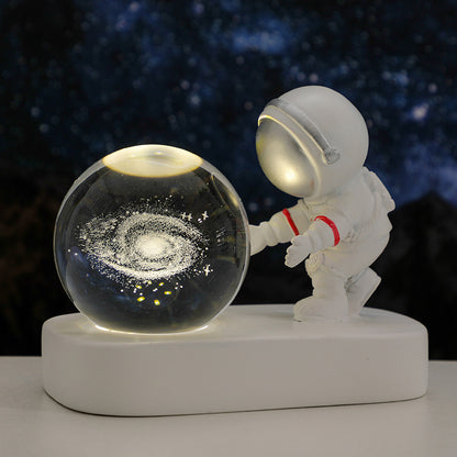 Glowing Planetary Galaxy Astronaut Crystal Ball Night Lights