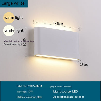 Simple LED Outdoor Waterproof Wall Lamp