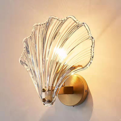 Simple Shell Glass Master Bedroom Italian Wall Lamp