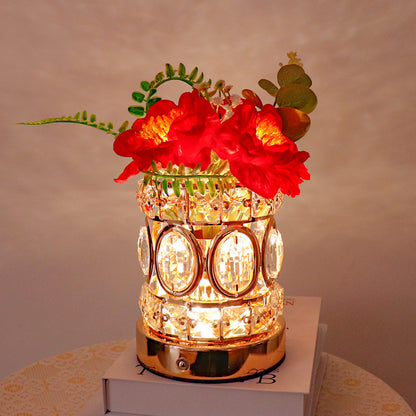 Camellia Crystal Decorative Lamp USB Charging