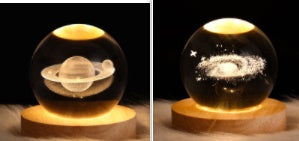 Luminous Starry Sky And Planets Moon Moon Crystal Ball