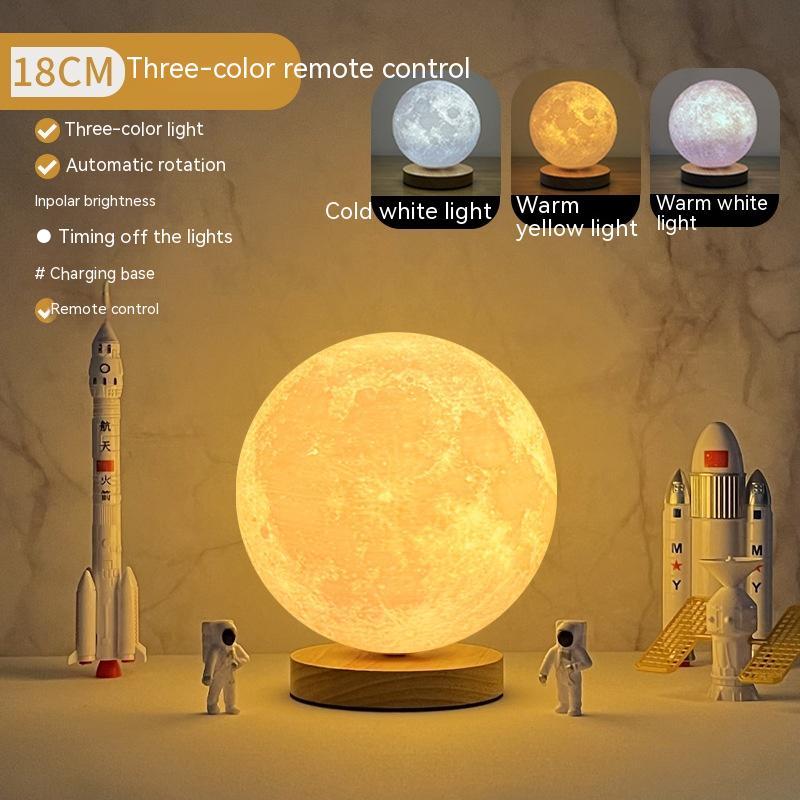 Creative 3D Magnetic Floating Levitating Moon Lamp