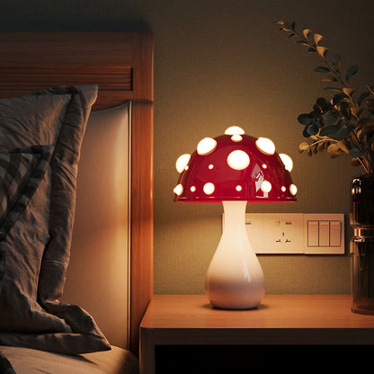 Mushroom Decorative Table Lamp Bedroom Dimming