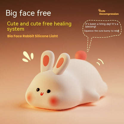 Cute LED Night Light Touch Sensor Nightlights Big Face