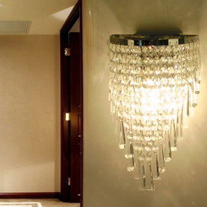 Modern Corridor Aisle Crystal Wall Lamp