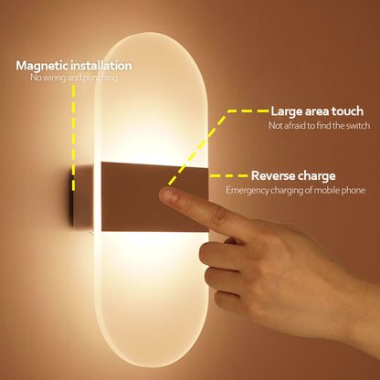 USB Rechargeable Wall Lights Home Indoor Motion Sensor