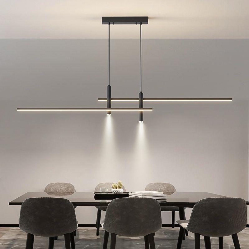 Nordic Restaurant Ceiling Lamp Minimalist Strip Dining-room Lamp