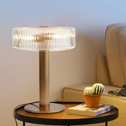 Light Luxury Glass Bedside Lamp