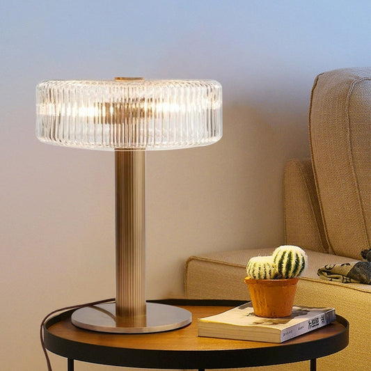 Light Luxury Glass Bedside Lamp