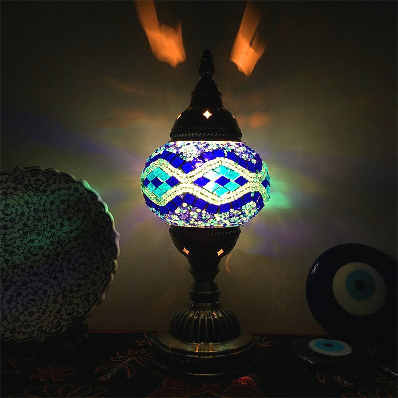 New Style Turkish Mosaic Table Lamp Vintage Art