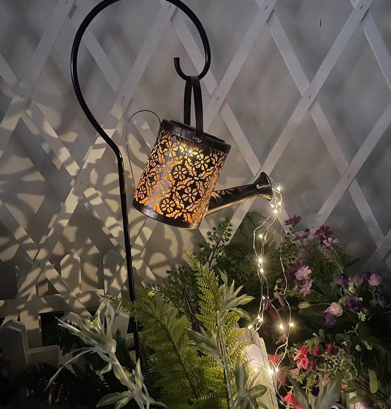 Enchanted Watering Can Outdoor Solar Watering Can Ornament Lamp