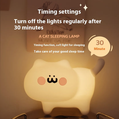 A Cat Nightlight Bedroom Decoration Bedside Sleeping Light