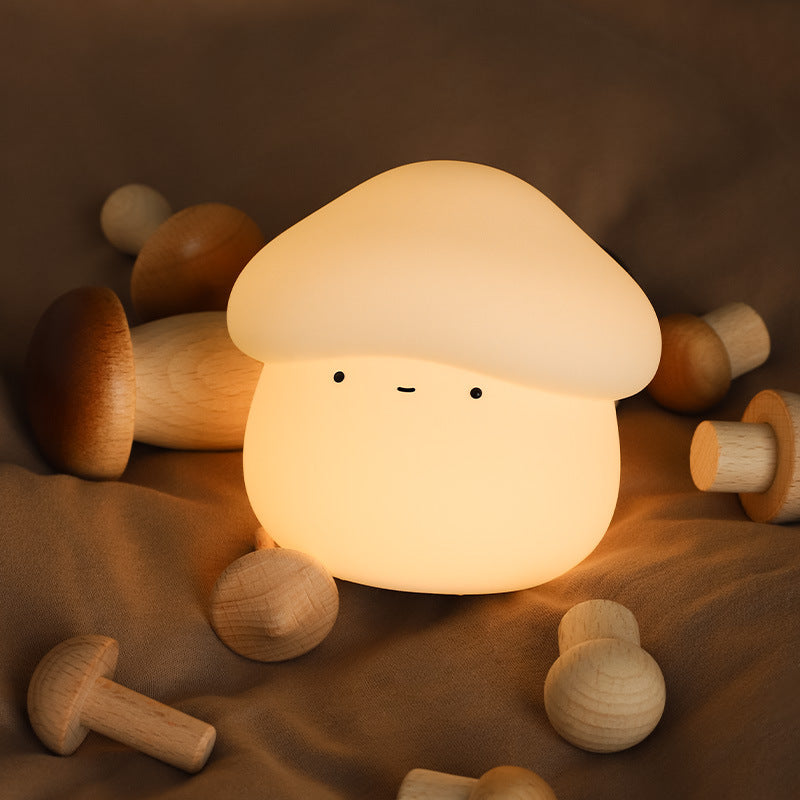 UNew Mushroom Small Night Lamp Cute Timing Night Light