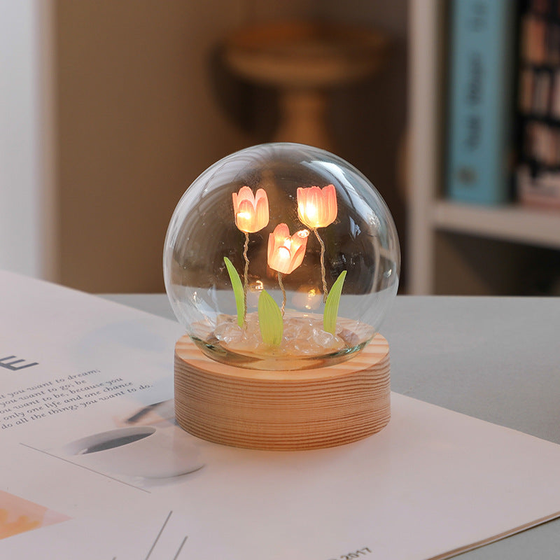 Artificial Tulip Flower Night Light LED Night Lamp