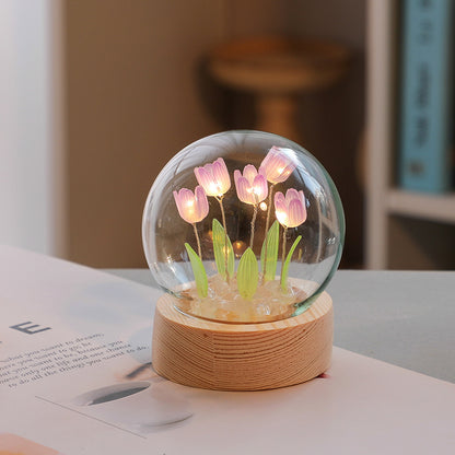 Artificial Tulip Flower Night Light LED Night Lamp