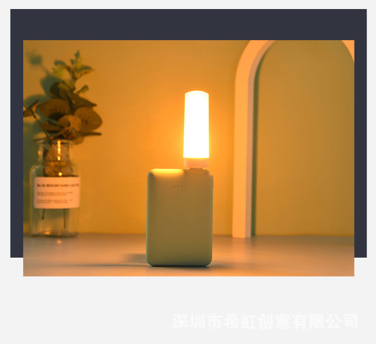 USB Atmosphere Light LED Flame Flashing Candle Lights Book Lamp