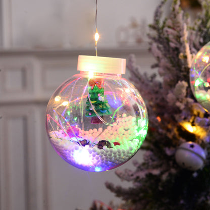 LED Christmas Curtain Lamp Fairy Snowman Wishing Ball Lamp