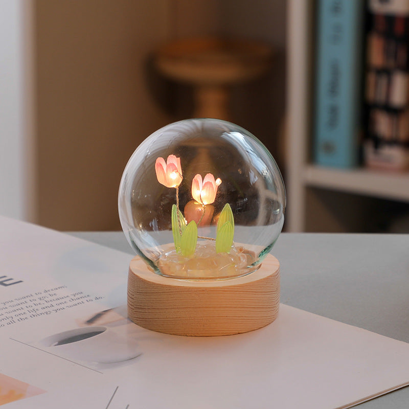 Artificial Tulip Flower Night Light LED Night Lamp