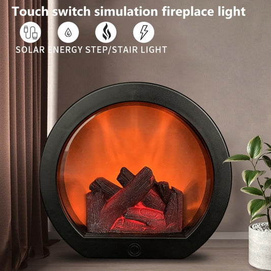 Simulation Fireplace Firewood Lanterns Lamp Desktop Ornaments