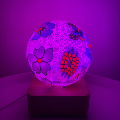 Glass Ball Lamp USB Plug In LED Colorful Dimming Lamp