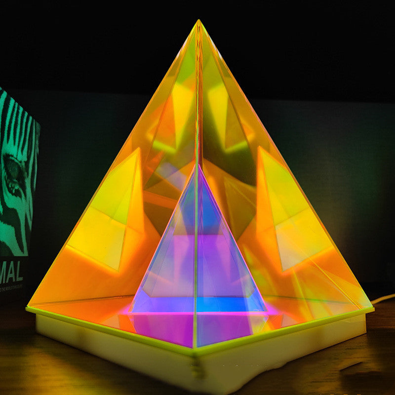 Pyramid Table Lamp Creative Night Light