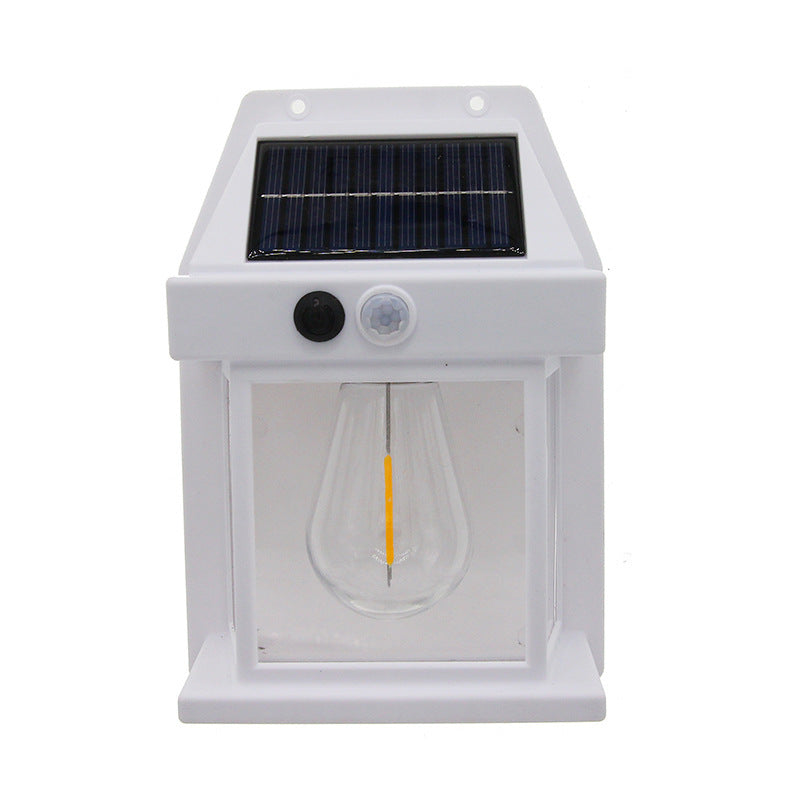 Outdoor Solar Wall Lamp Waterproof Tungsten Lamp Induction